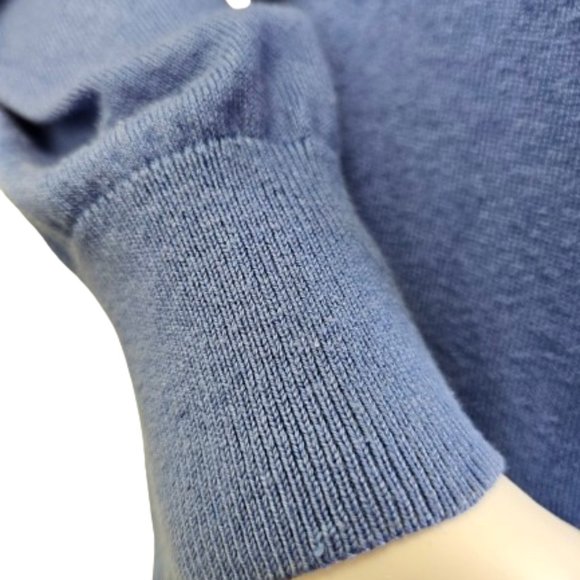 Blue Banana Republic Large Sized Cotton and Silk Cardigan - Picture 5 of 15